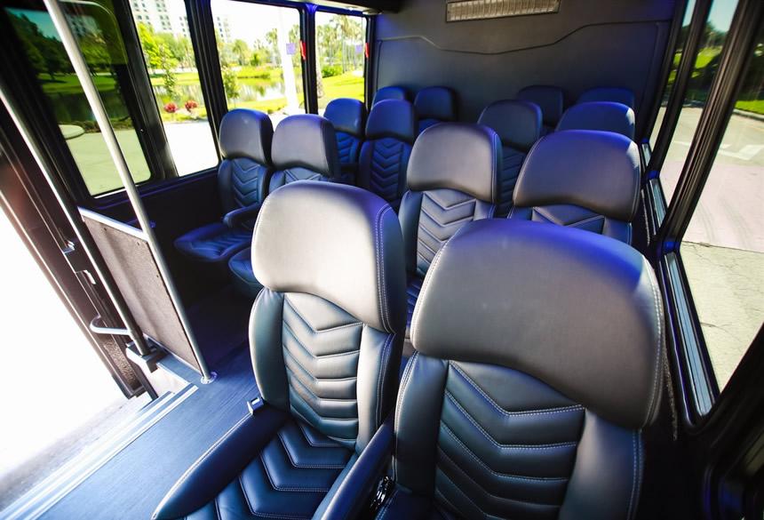 Mears Select Luxury Executive Van interior in Orlando, Florida