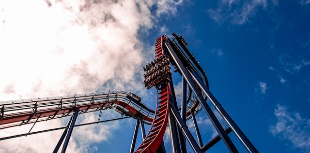 Rollercoaster in Central Florida theme park